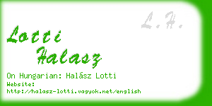 lotti halasz business card