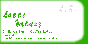 lotti halasz business card
